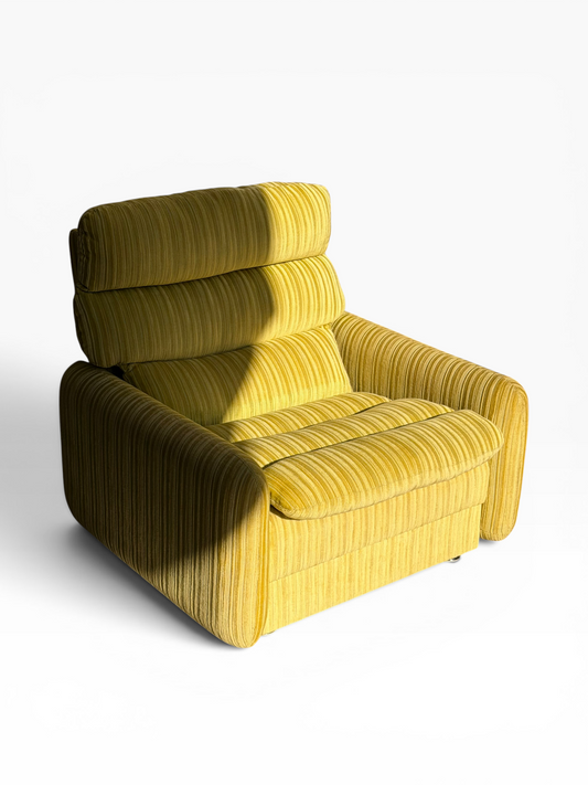 Tessa T7 Armchair Electric Chartreuse Ribbed Velvet (Revive)