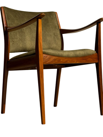 TH Brown Blackwood Carver Armchair – Fully Restored