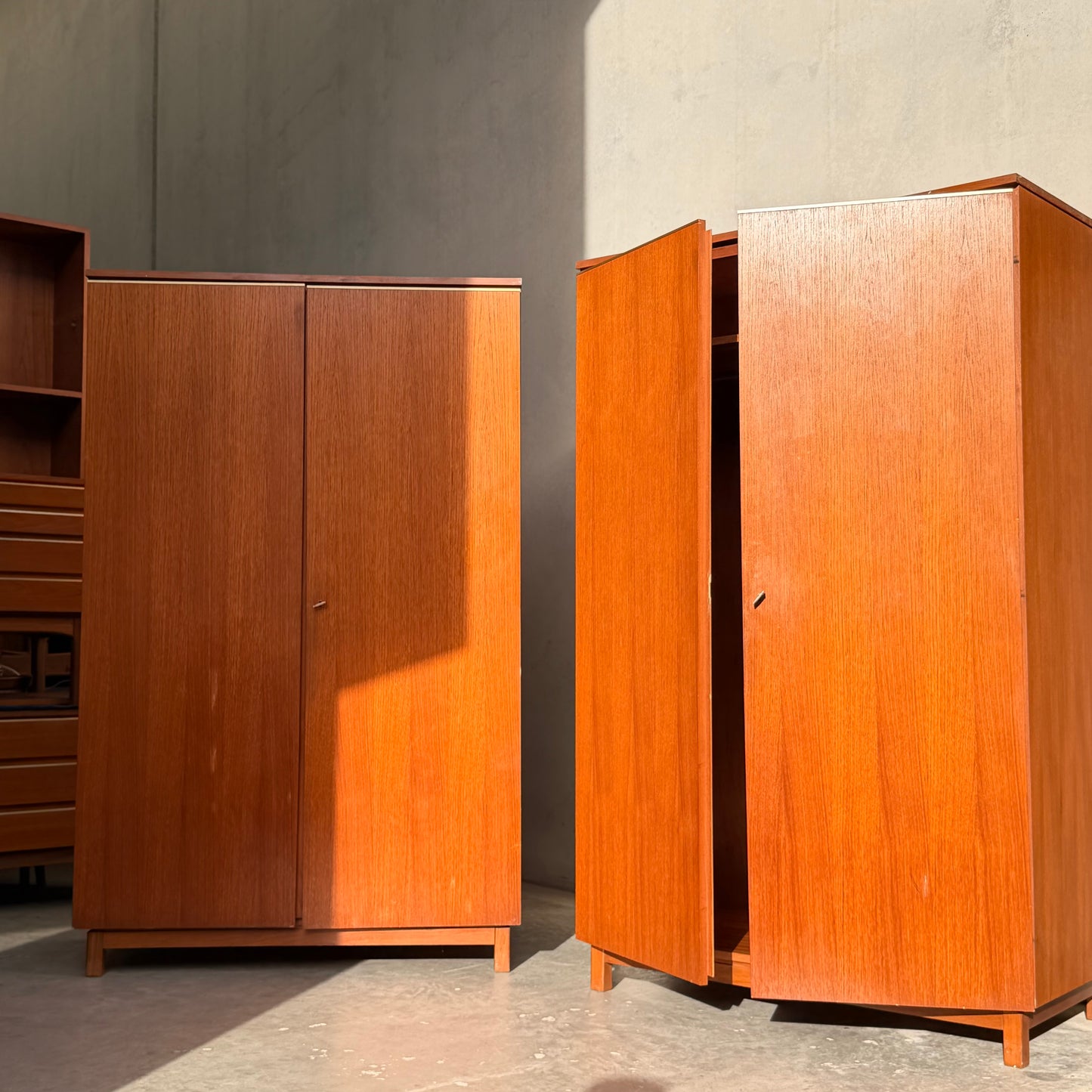 Ultra-Rare Pair of 1960s Fler Flerendo Wardrobe Armoires – Exclusive Melbourne Furniture Vault Find - (Revive)