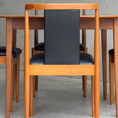 Fully Restored Parker T-Back Number 88 Dining Chairs Set of 4 - Black Vinyl  (Rediscover)