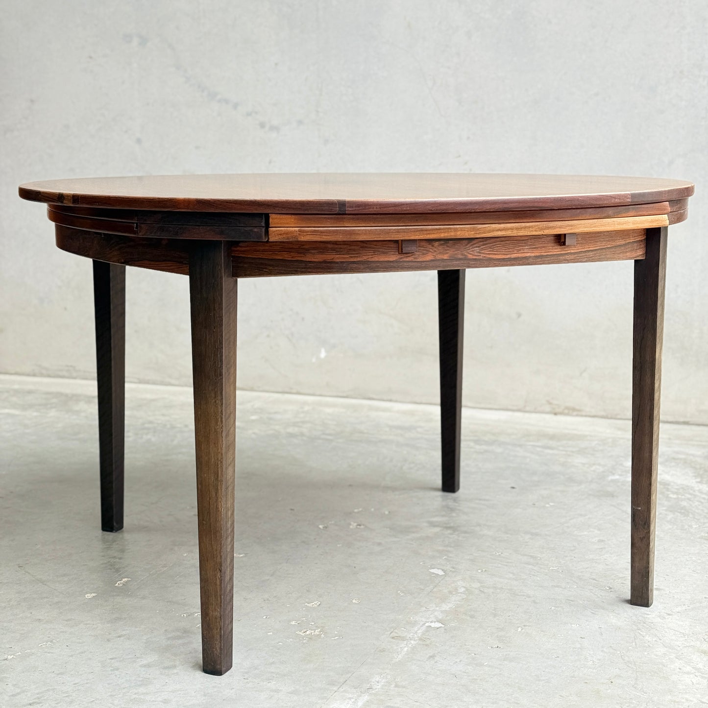 Dyrlund “Flip-Flap” Dining Table – Brazilian Rosewood – Ultra Rare (Revive)