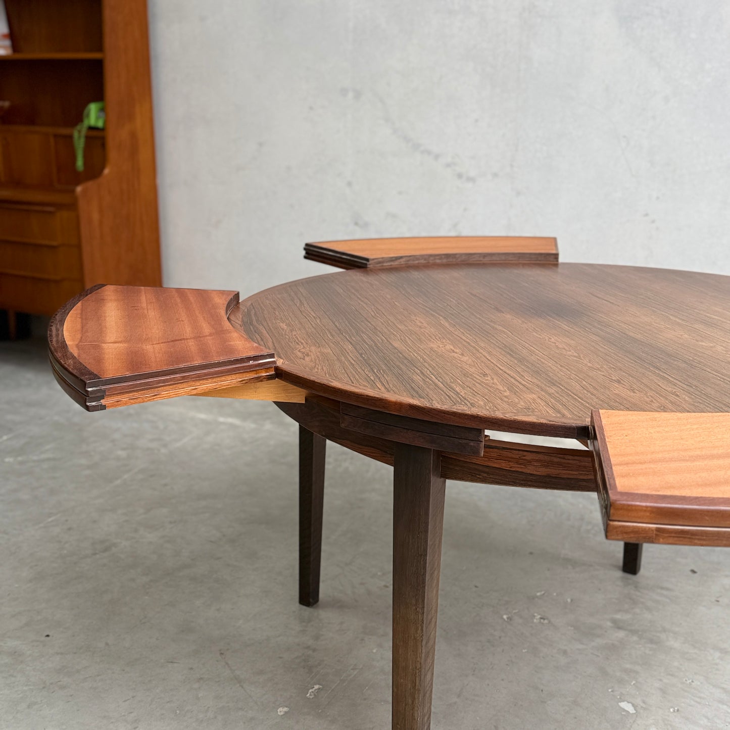 Dyrlund “Flip-Flap” Dining Table – Brazilian Rosewood – Ultra Rare (Revive)