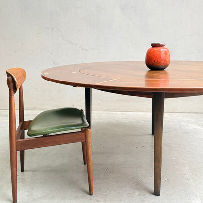 Dyrlund “Flip-Flap” Dining Table – Brazilian Rosewood – Ultra Rare (Revive)