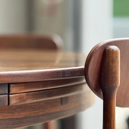 Dyrlund “Flip-Flap” Dining Table – Brazilian Rosewood – Ultra Rare (Revive)