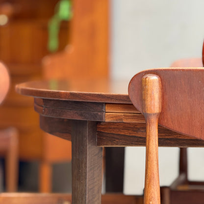 Dyrlund “Flip-Flap” Dining Table – Brazilian Rosewood – Ultra Rare (Revive)