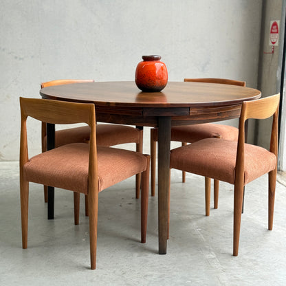 Dyrlund “Flip-Flap” Dining Table – Brazilian Rosewood – Ultra Rare (Revive)