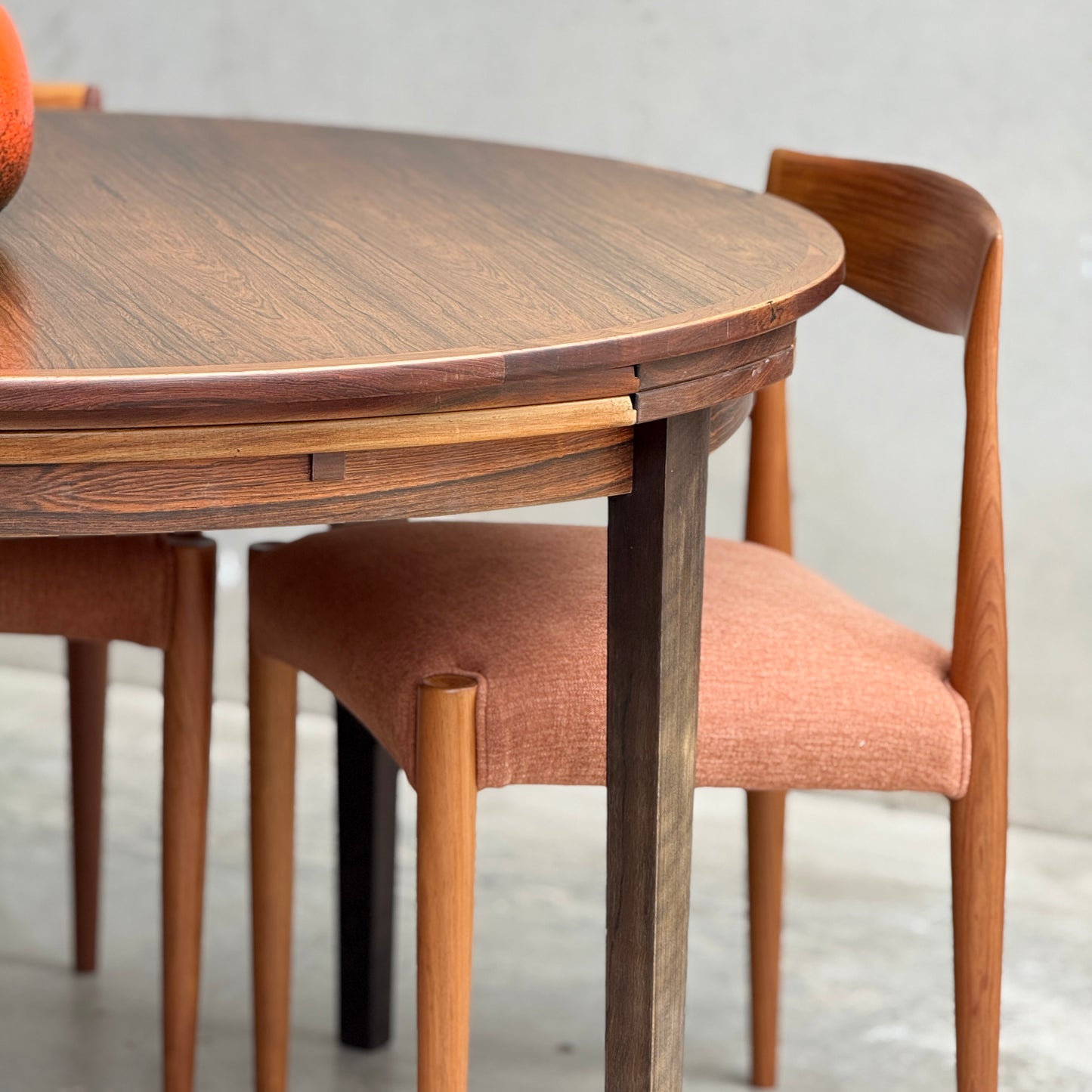 Dyrlund “Flip-Flap” Dining Table – Brazilian Rosewood – Ultra Rare (Revive)