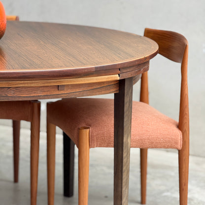 Dyrlund “Flip-Flap” Dining Table – Brazilian Rosewood – Ultra Rare (Revive)