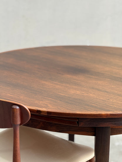 Dyrlund “Flip-Flap” Dining Table – Brazilian Rosewood – Ultra Rare (Revive)