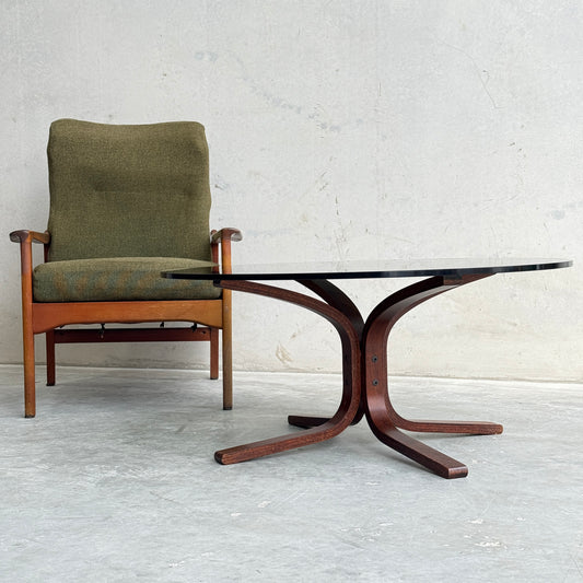 Ingmar Relling Norwegian Siesta Glass Coffee Table  for Westnofa (Revive)