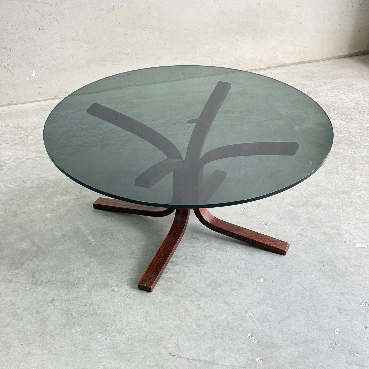 Ingmar Relling Norwegian Siesta Glass Coffee Table  for Westnofa (Revive)
