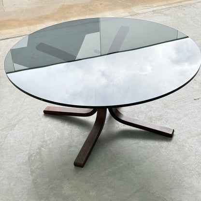 Ingmar Relling Norwegian Siesta Glass Coffee Table  for Westnofa (Revive)