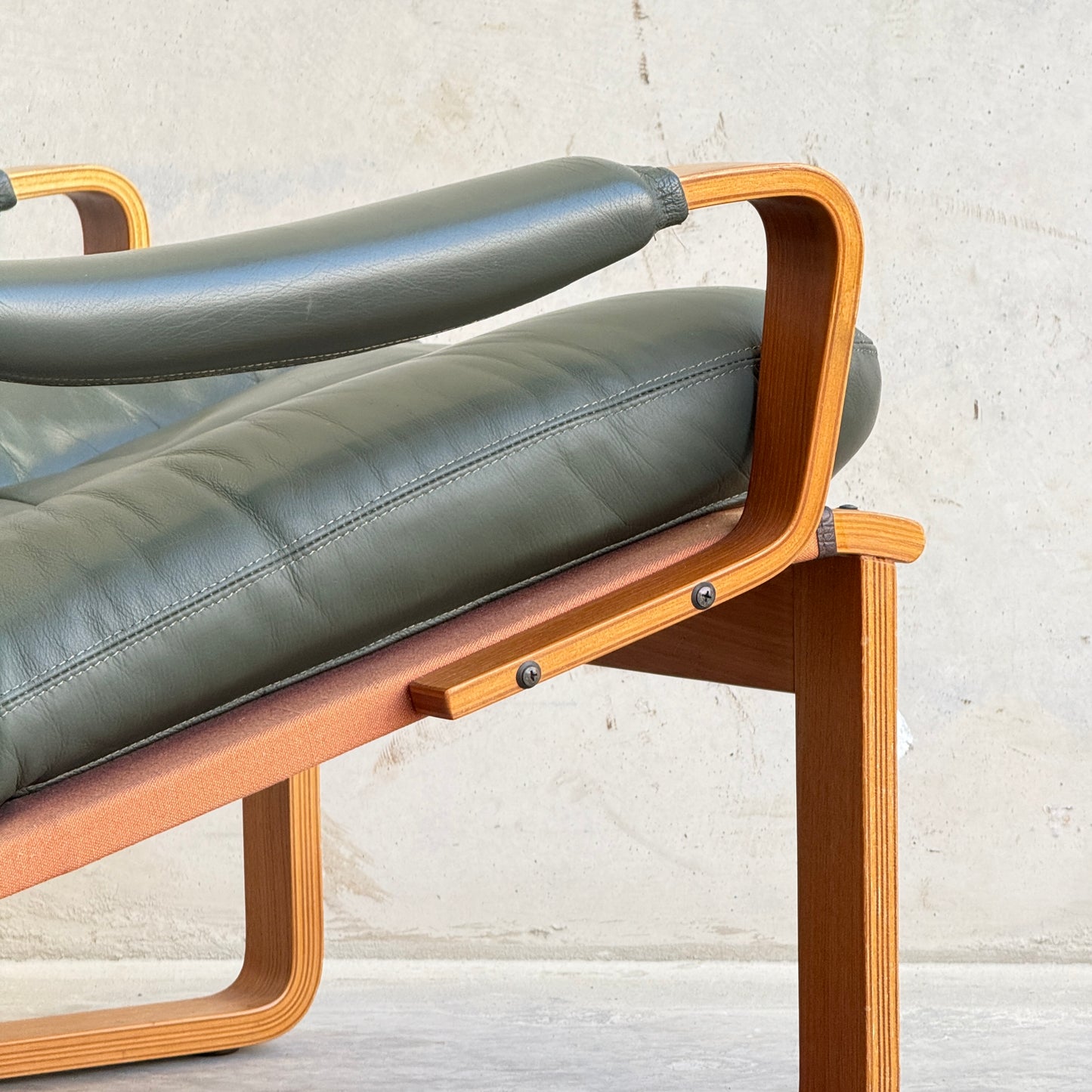 Tessa Stockholm Armchair & Foot Stool – Forest Green (Revive)