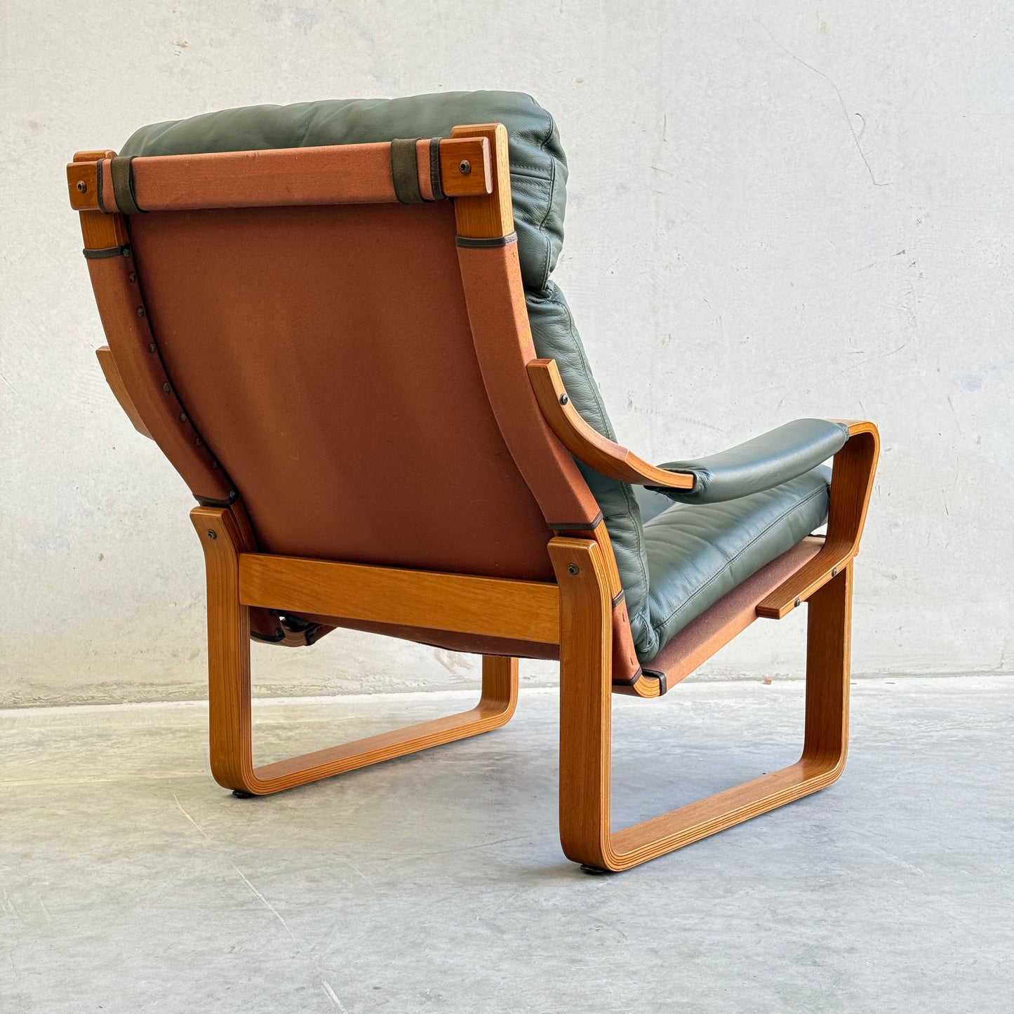 Tessa Stockholm Armchair & Foot Stool – Forest Green (Revive)