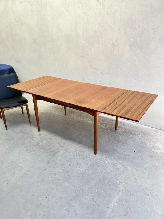 Parker Mid-1970s Honey Teak Extending Dining Table (Revive)
