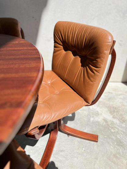 Joe Rufenacht Set of 6 Designer Dining Chairs & Solid Wooden Table Suite (Revive)