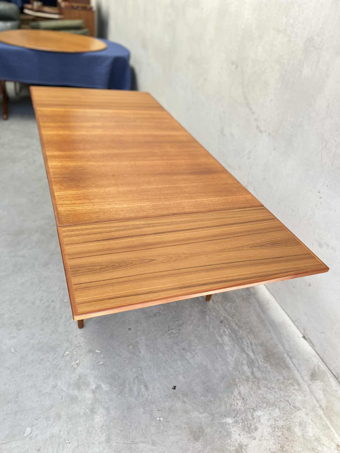 Parker Mid-1970s Honey Teak Extending Dining Table (Revive)