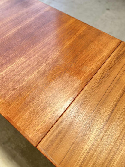 Parker Mid-1970s Honey Teak Extending Dining Table (Revive)