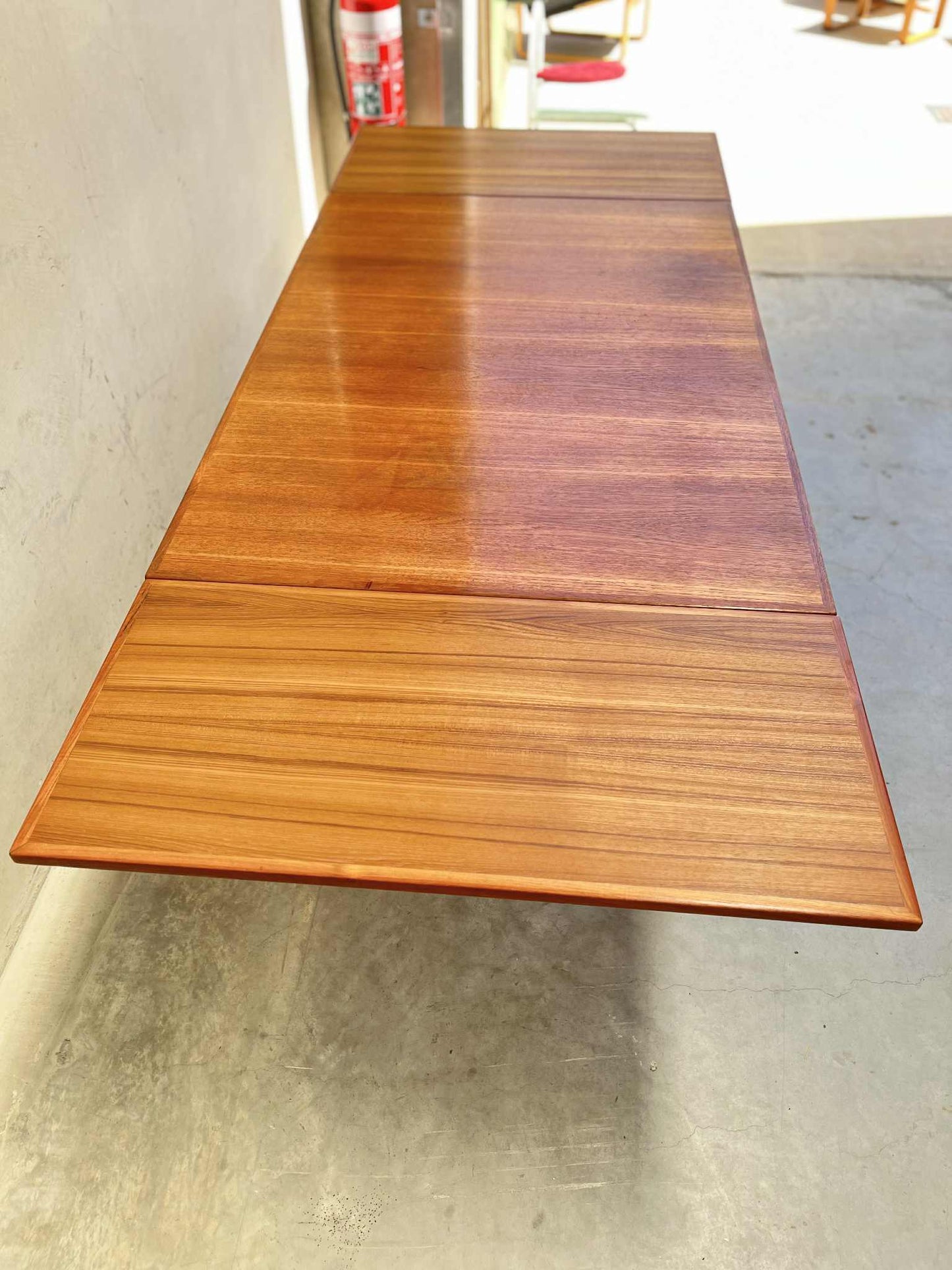 Parker Mid-1970s Honey Teak Extending Dining Table (Revive)