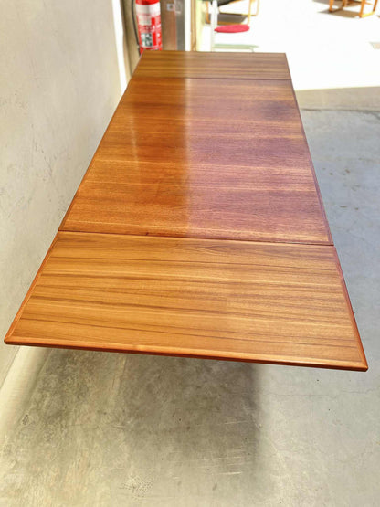 Parker Mid-1970s Honey Teak Extending Dining Table (Revive)