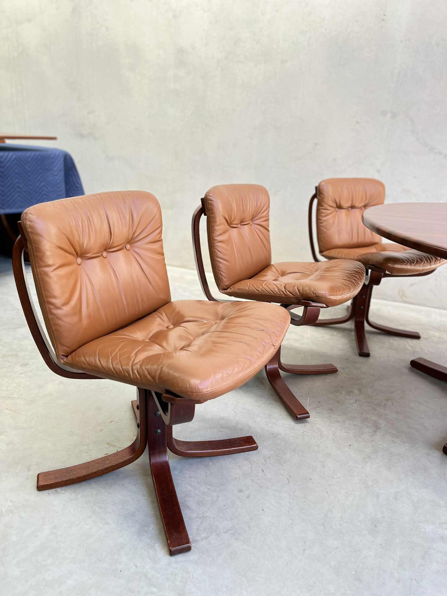 Joe Rufenacht Set of 6 Designer Dining Chairs & Solid Wooden Table Suite (Revive)