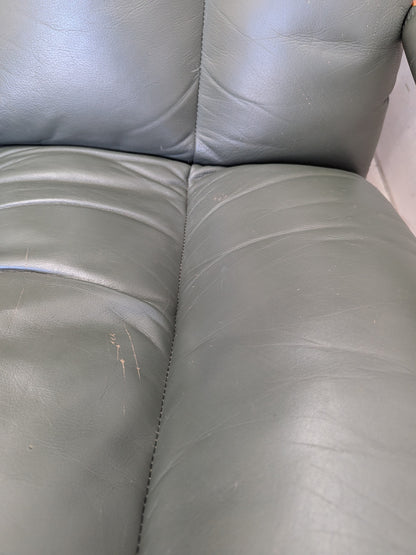 Tessa Stockholm Armchair & Foot Stool – Forest Green (Revive)