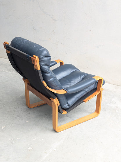 Tessa Stockholm Armchair  – Navy Blue - (Revive)