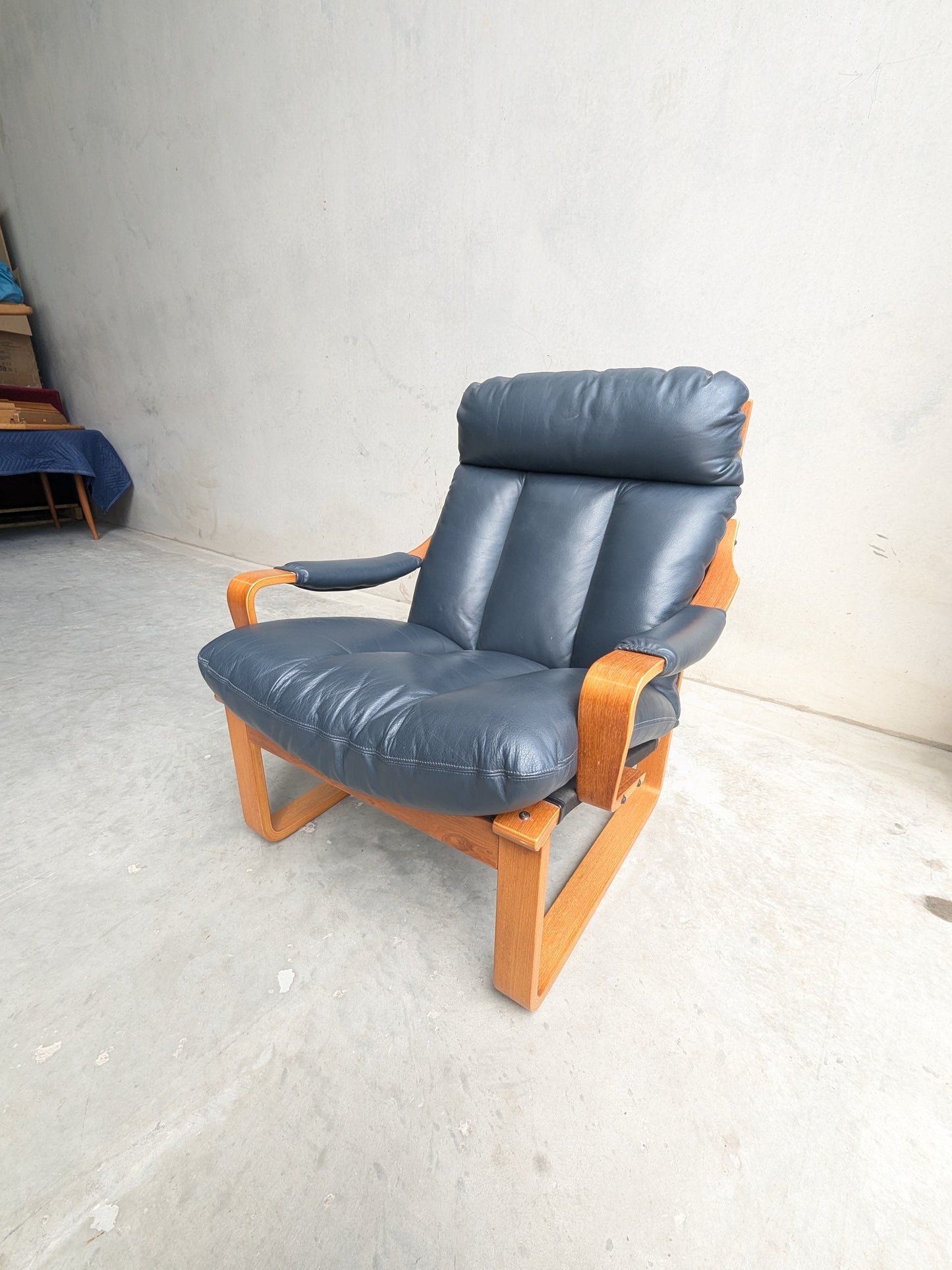 Tessa Stockholm Armchair  – Navy Blue - (Revive)