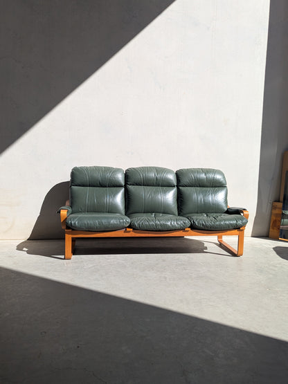 Tessa Monaco 3 Seater  – Forest Green (Revive)