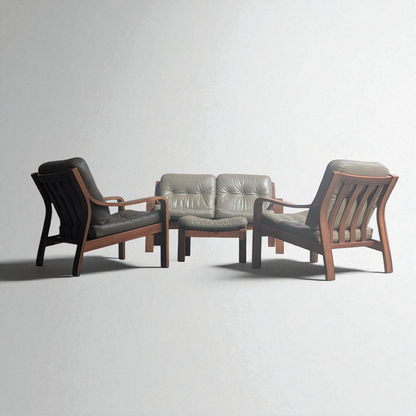 Tessa T9 Set - Full Grain Olive Leather Upholstery (Refine)