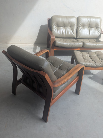 Tessa T9 Set - Full Grain Olive Leather Upholstery (Refine)