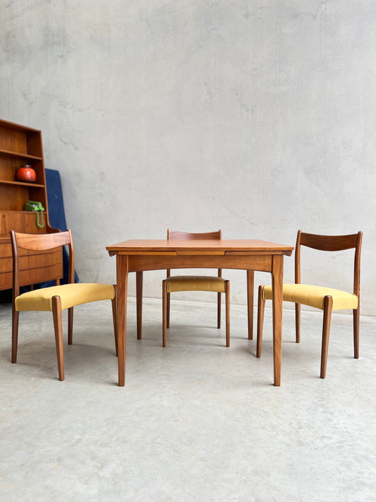 Fully Restored Fler 64 Square extension Table ( Rediscover)